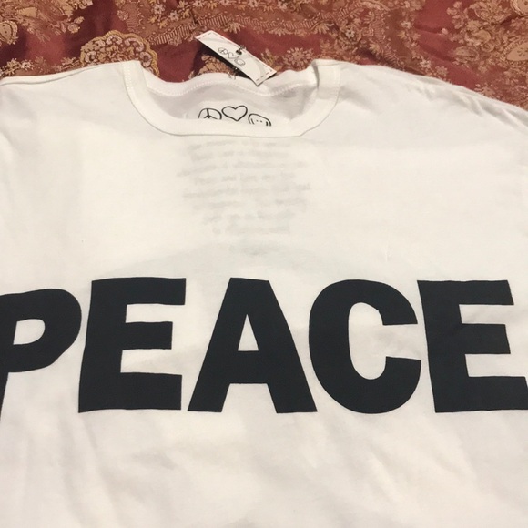 Peace, Love, World tshirt